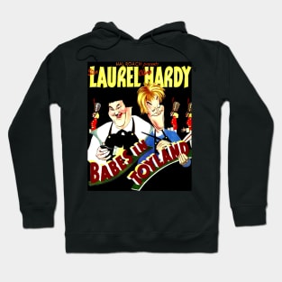 Babes in Toyland Vintage Laurel and Hardy Movie Poster Print Hoodie